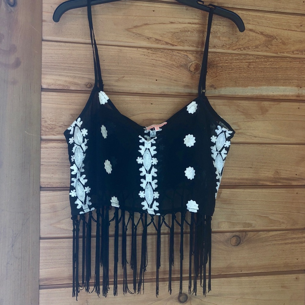 Fringe Crochet tank top